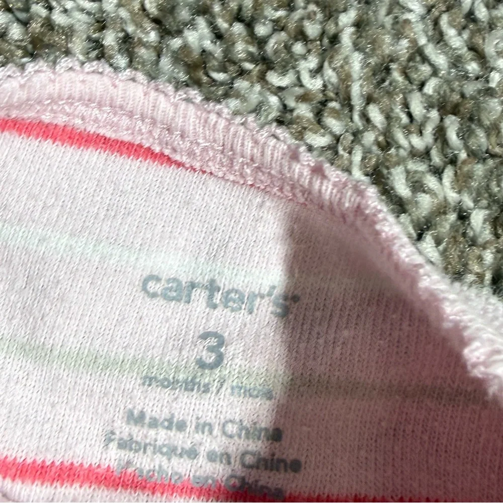 Carter's Baby Girl Footie Pajamas Size 3 Months